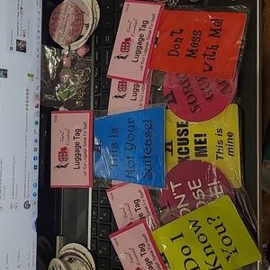 NWT Sassy Luggage Tags
